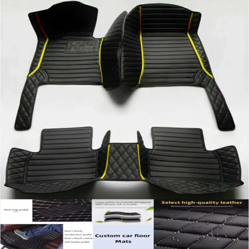 5D leather waterproof Custom Car Floor Mats For Jeep Patriot 2007-2017 Years Auto Carpets Foot Coche Accessorie liners Vue
