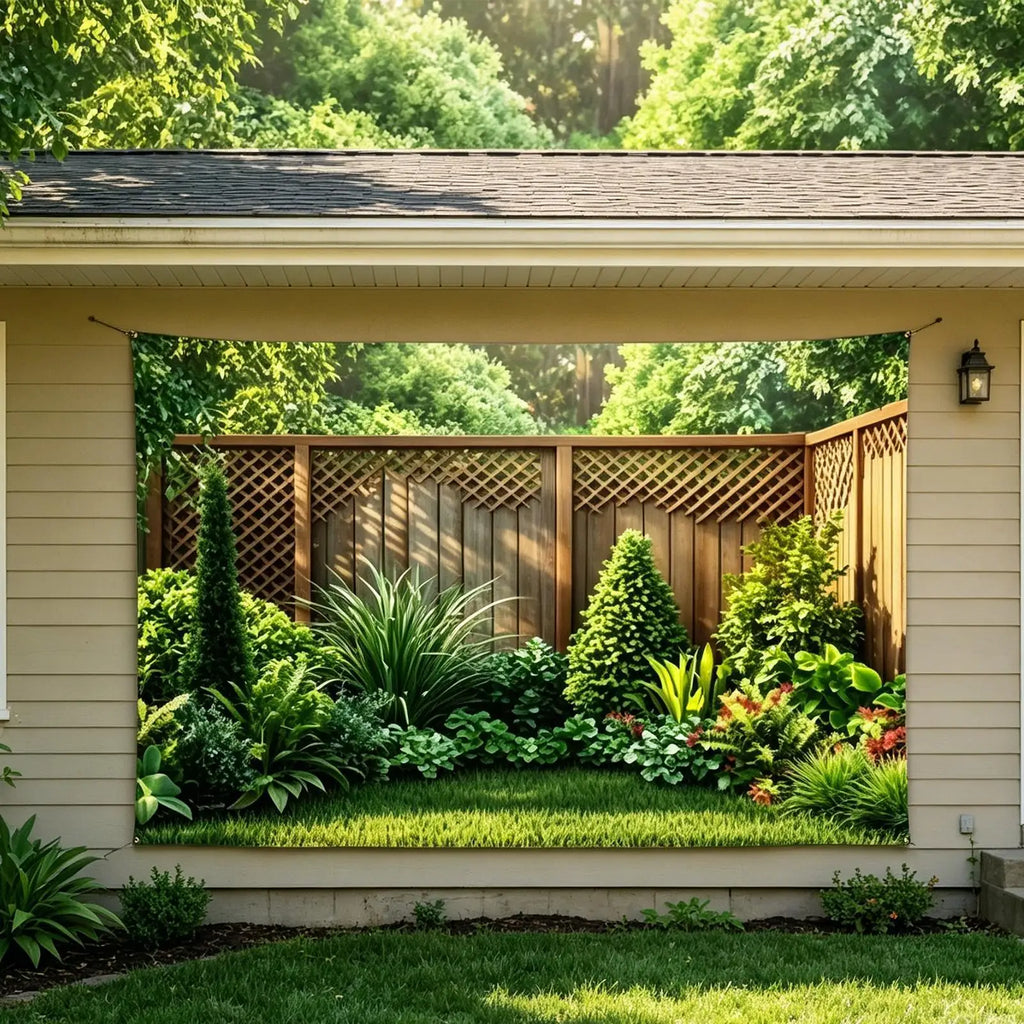 210x150cm Greenery Backdrop Outdoor Garden Photography Backdrop for Homeowners Gardeners Home Backyard Office Wedding Birthday Vue