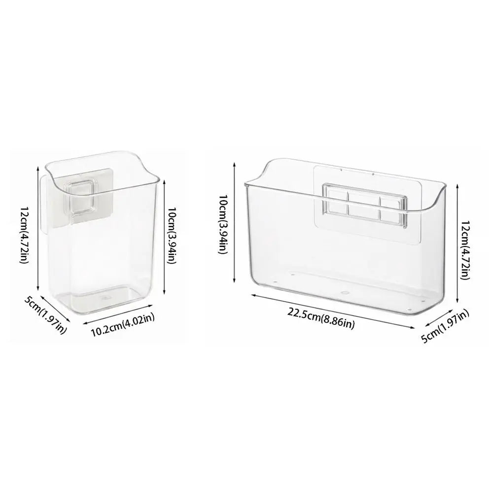 Wall Mounted Water Heater Accessories Transparent Design Acrylic Material Water Collection Box Set Kit Square Shape Vue