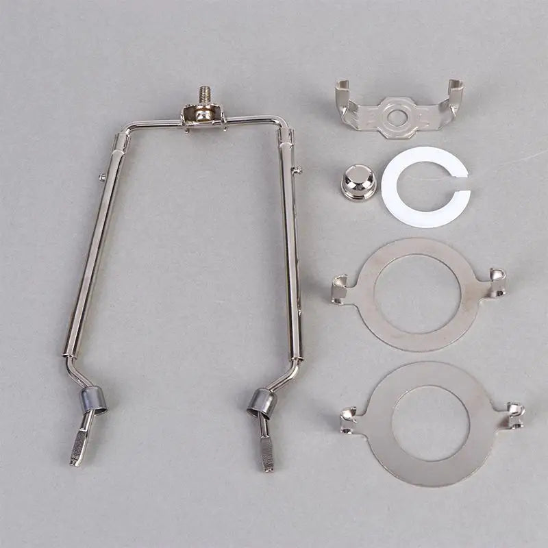 8 9 10 Inch Lamp Shade Holder Fit Both Standard Lamp Rod And E26 E27 Light Base Vue Silver