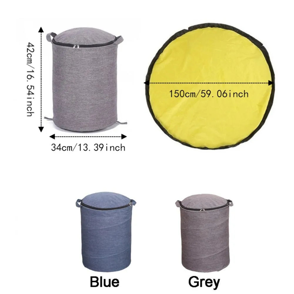 Large Capacity Game Mat Storage Bucket Hand-held Detachable Toy Storage Bucket Quick Storage Dust-proof Vue