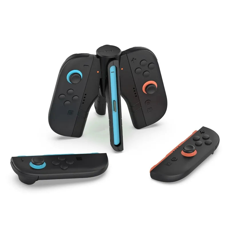 Hot-For Switch 2 Charging Grip With USB-C Cable Portable Dock For Joy-Con Accessory Indicator Handle Bracket Vue