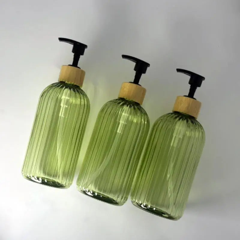 1PCS 500ml Shampoo Empty Bottle Soap Dispenser With Pump Refillable Kitchen Bathroom Hands Body Wash Lotion Container Vue