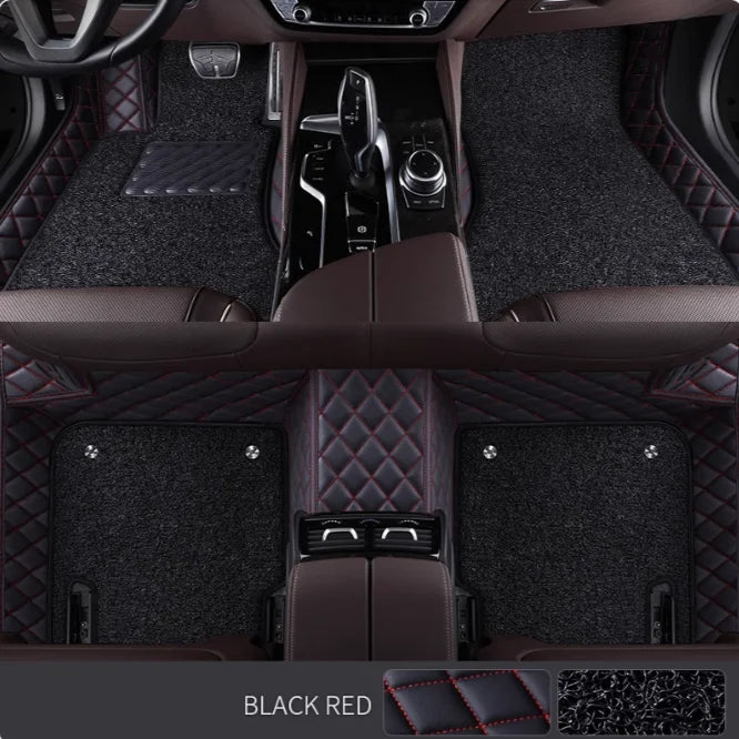 Double layer 5D Custom Car Floor Mats For Audi TT TTS Auto Carpets Foot liners car Accessories voiture Vue