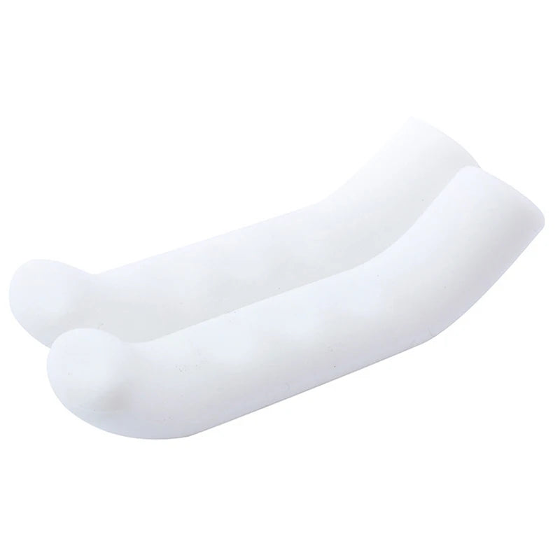 2PCS Bicycle Brake Handle Cover TPR MTB Grips Bicycle Handlebar Protect Cover Anti-slip Bicycle Protective Gear Bike Accessories Vue White