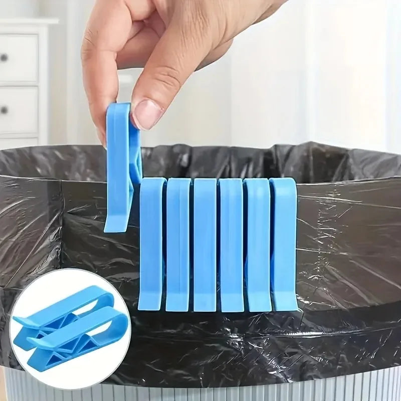 10/20PCS innovative trash can clips - safe and non slip trash bag holder, stylish divider side clips, convenient for home use Vue