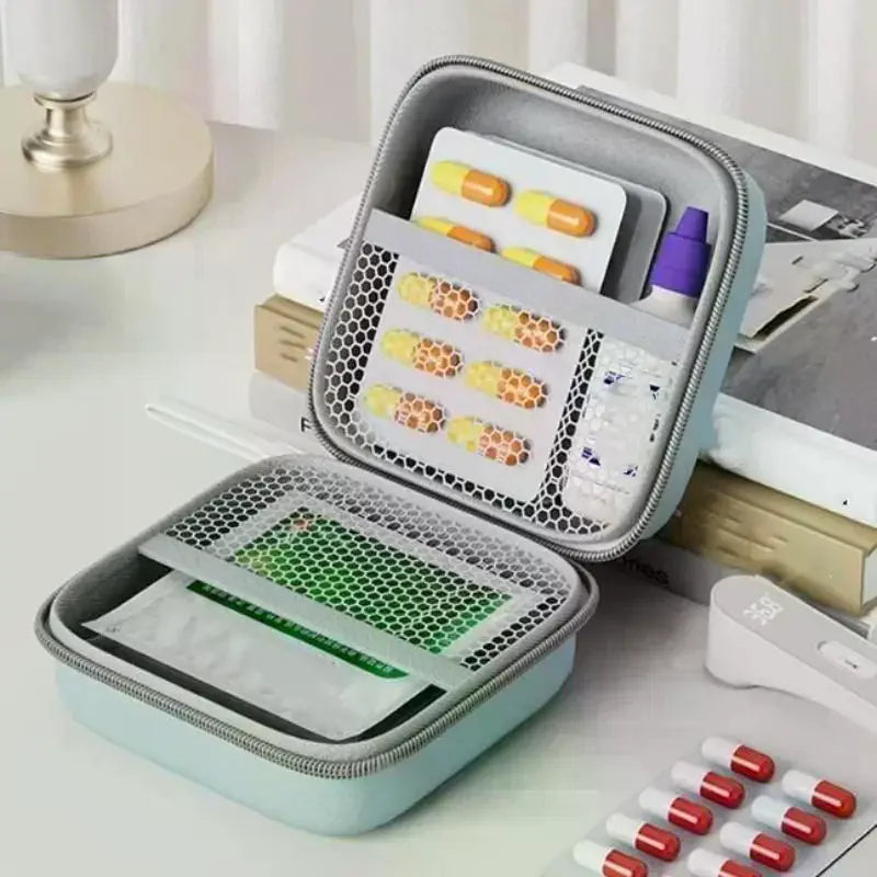 Portable Waterproof Medicine Storage Bag Durable Compact Organiser for Home School Office Travel Vue