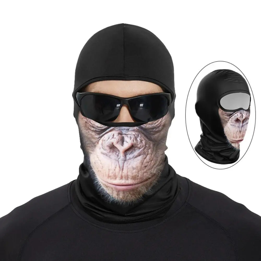 Funny Ape Mouth Skull Motorcycle Balaclava Breathable Lightweight Cycling Full Face Mask Quick Dry Sun Protection Vue Style 12