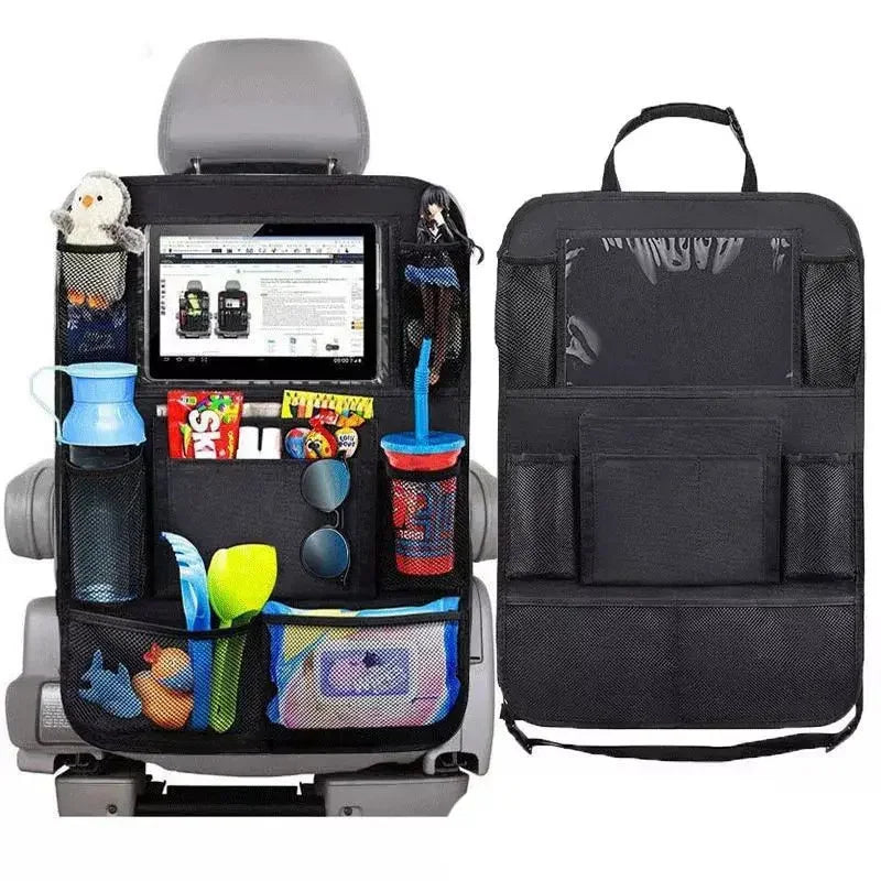 Car Seat Organizer Multifunctional Oxford Fabric Car Back Multi Pocket Storage Bag with Tablet Holder Protector for Kids Vue 1pc
