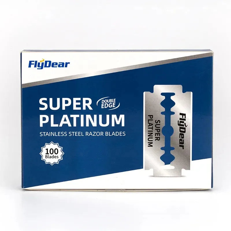 Double-Sided Razor Blade 100Pcs Stainless Steel Razor Blade Old-Fashioned Manual Hairdressing Barber Shop Tools for shaving Vue