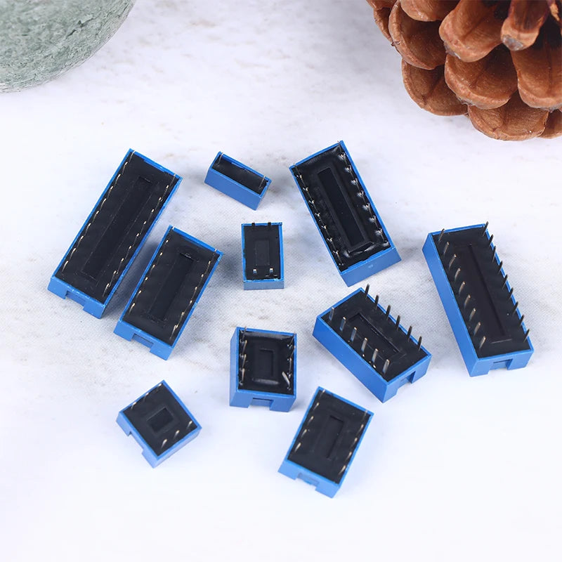 10Pcs Slide Type Switch Module 1 2 3 4 5 6 7 8 10Pin DIP Switch Kit 2.54mm Toggle Switch Blue Snap Switches Vue