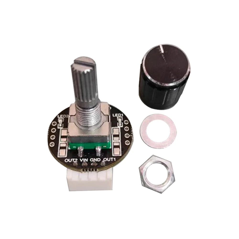 DC 5-24V Dual PWM Duty Cycle Independent Output Digital Potentiometer Digital Encoder with Memory Function Increases Clockwise Vue Default Title