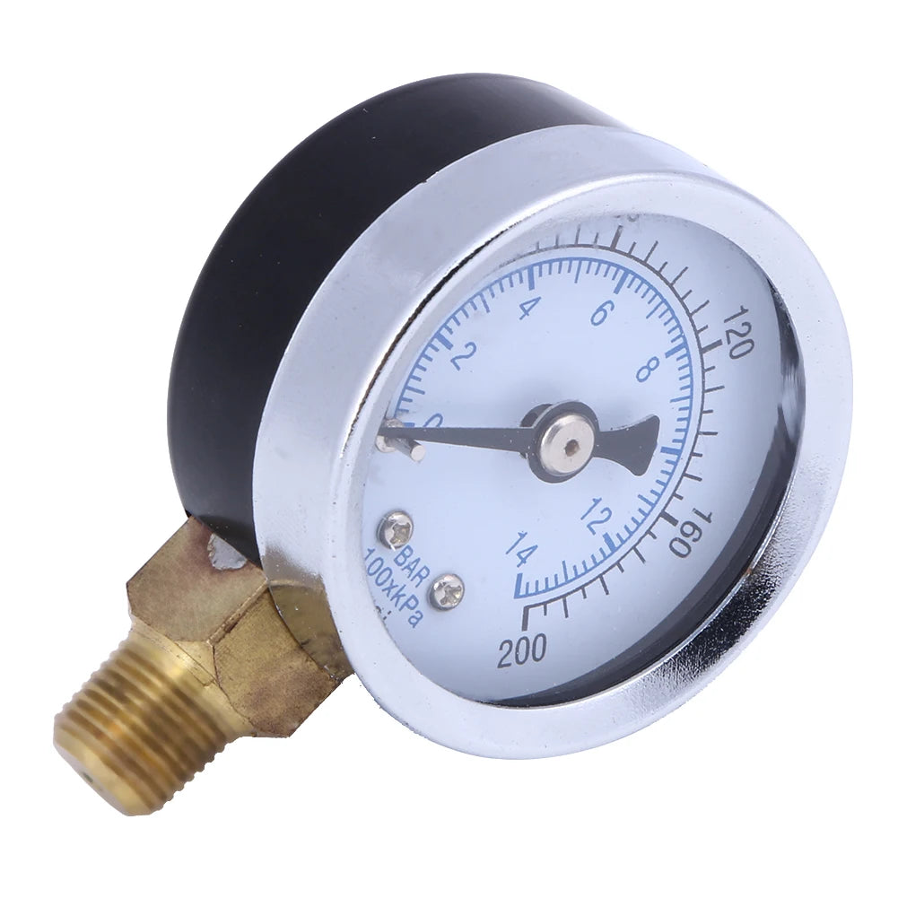 0-200 PSI Air Compressor Pressure Gauge 1/8" NPT Manometer Pressure Gauge Vue