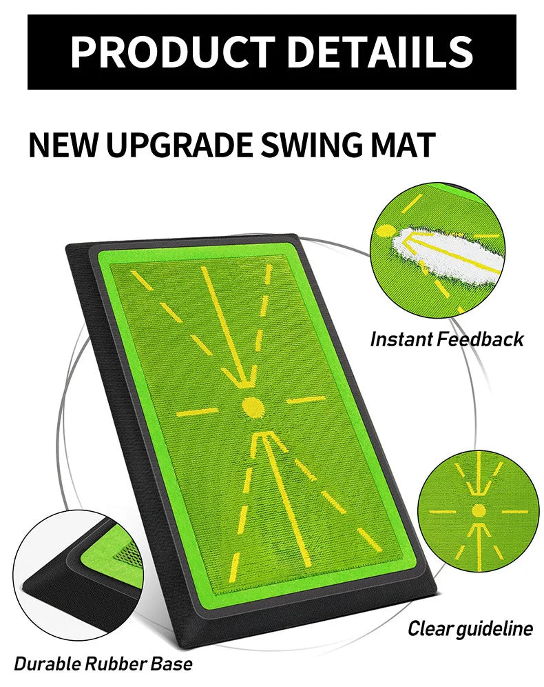 Golf Strike Mat Bead Display Track Beginner Training Trace Detection Pad Swing Exerciser Vue