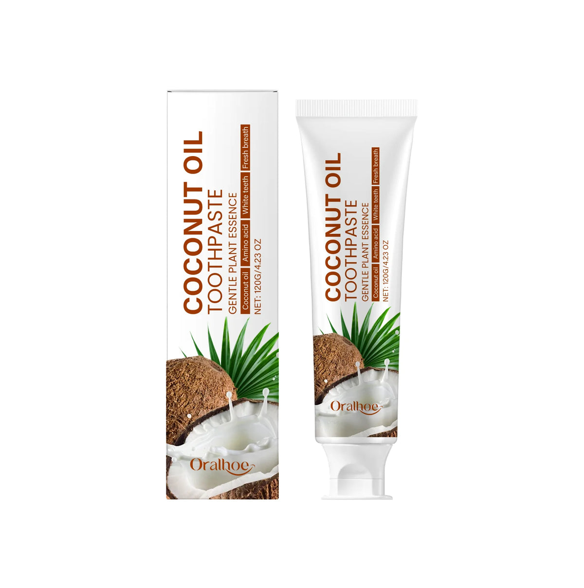 Coconut Oil Toothpaste: Freshens Breath, Nourishes Gums and Enamel, Family Oral Care Toothpaste Vue