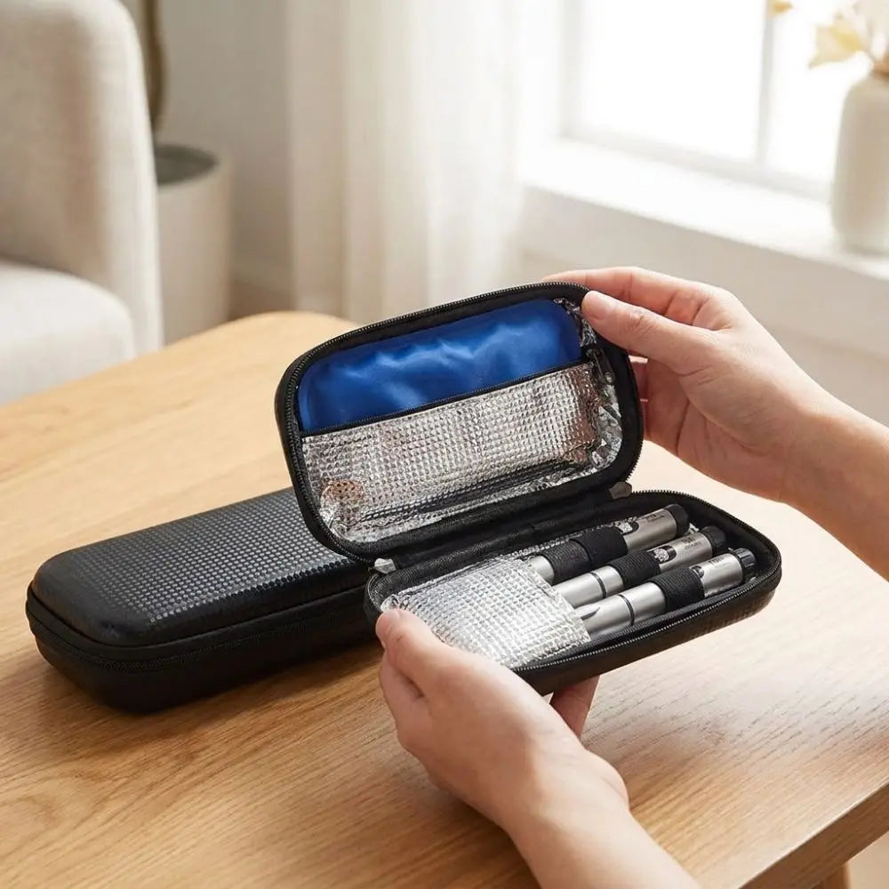 Waterproof Insulin Cooling Box Shockproof Dust-proof Insulin Pens Storage Box Wear-resistant Refrigerated Vue