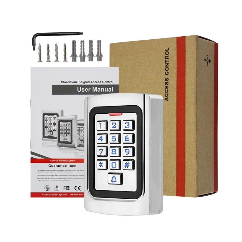 WIFI Tuya APP Waterproof Backlight RFID Door Access Control Reader Keypad 2000 Users 125KHz EM Card Metal Access Controller Vue