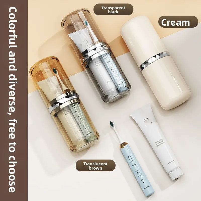 Travel Mouthwash Cup, Portable wash cup, Electric Toothbrush, Toothpaste Storage box, Travel out Brushing Mouthwash cup Vue