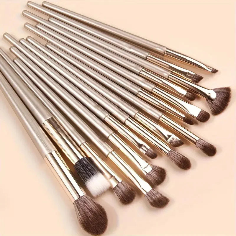 15pcs Makeup Brushes Set Soft Synthetic Eye Makeup Brush Set Blending Eyeshadow Eyeliner Crease Eyebrow Brightening Eye Brush Vue 15pcs