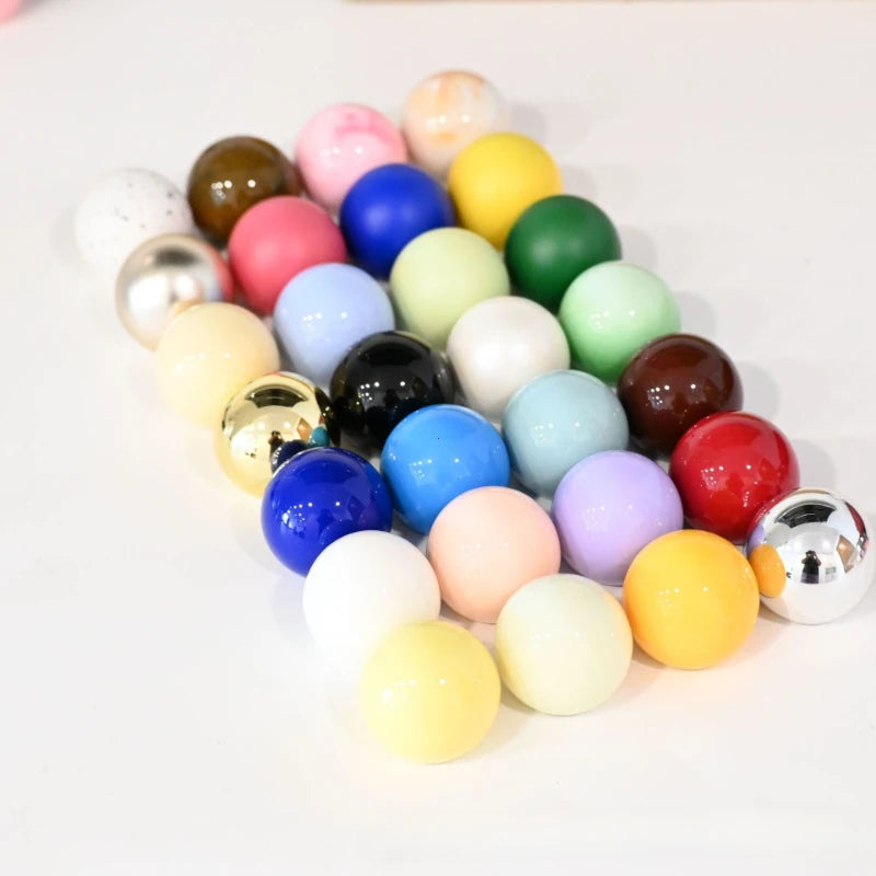 Perfume Bottle Caps Various Colours Ball Caps Wood Plastic Head Caps Multi-style Push Perfume Glass Bottle Cap Bottle Lid 15mm Vue