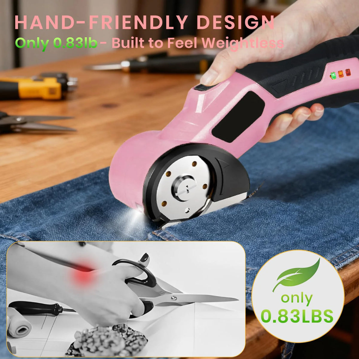 Cordless Electric Scissors,Rechargeable Cutter Electric,Cardboard Cutter Electric for Cardboard Plastic Fabric Leather Carpet Vue