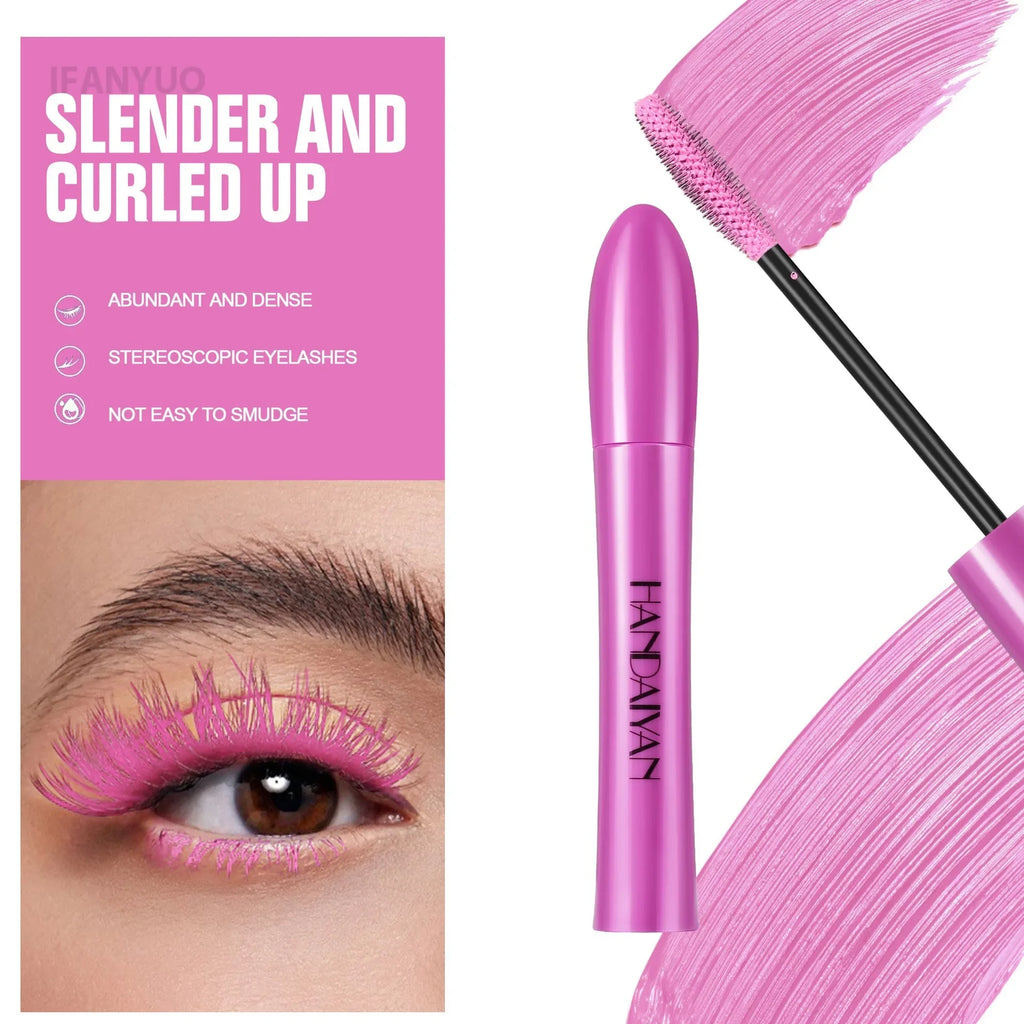 Pink Brown Eyelashes Mascara Colorful Stage Makeup Colored Mascara Cream Blue Green Lasting Waterproof Mascara Curling Eyelashes Vue