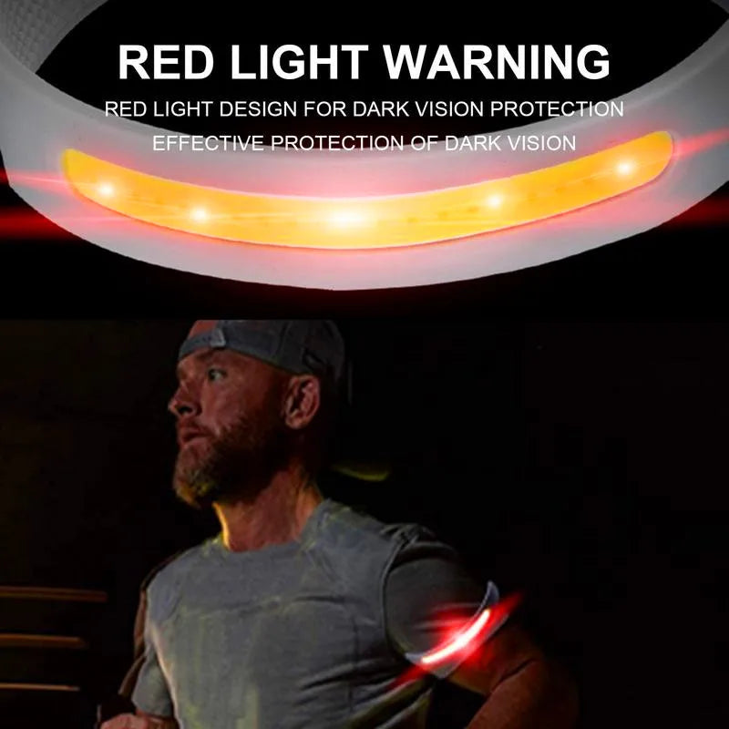 LED Night Running Wrist Guard Light Outdoor Camping COB Charging Light Sports Running Cycling Light Flashlight Built-in Battery Vue