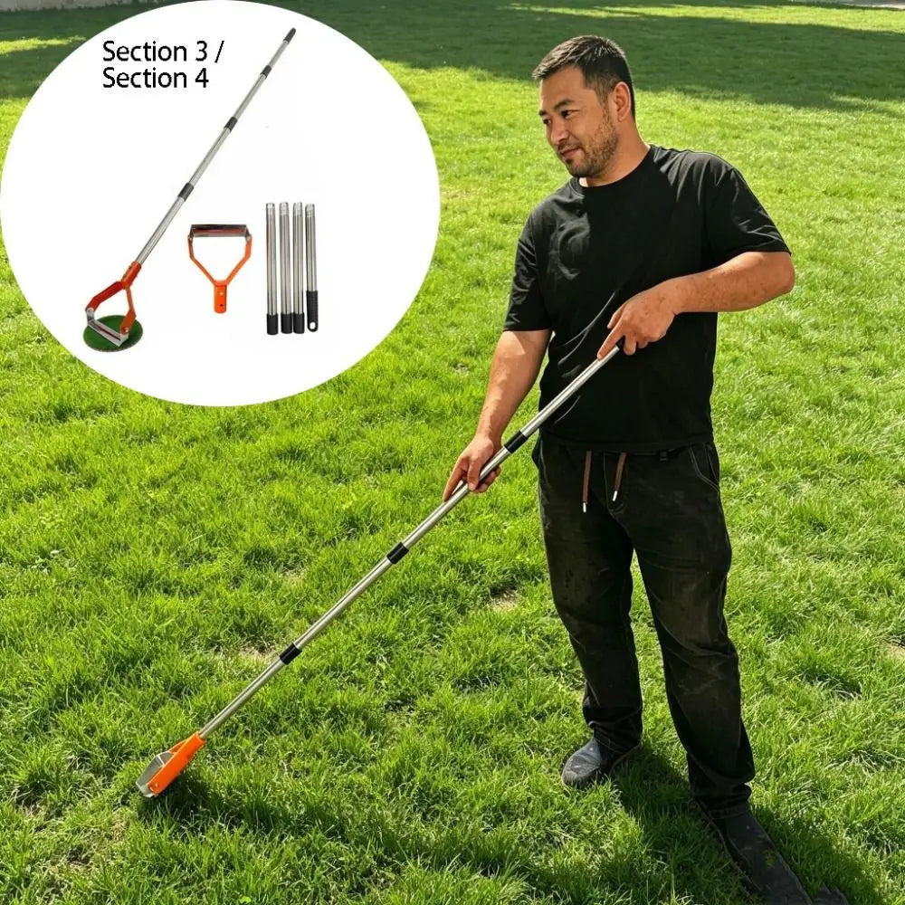 Two-In-One Weeding Ring Toothed Blade Dual-Purpose Horse Shoe Ring Hoe Compact And Sturdy Garden Weeding Tool Weeding Grass Vue