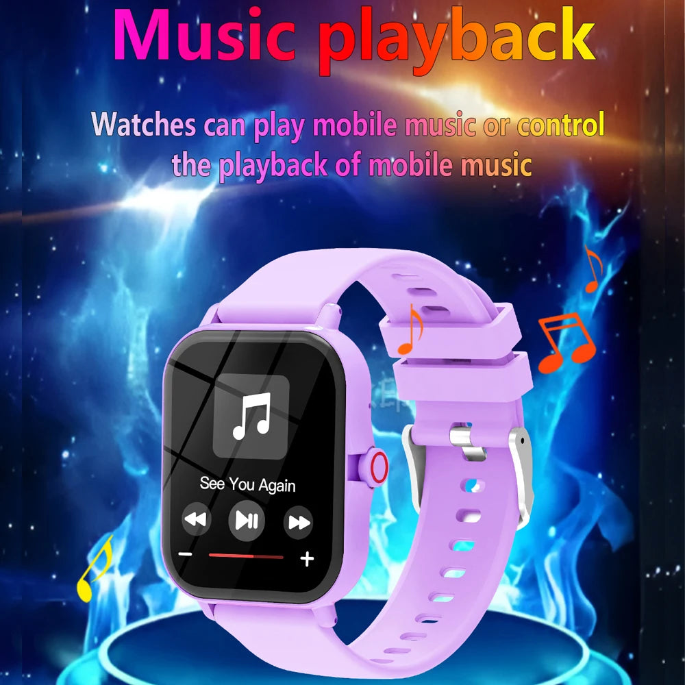 1.83''HD Screen Smart Watch Kids Bluetooth Call Multi-mode Sport Fitness Tracker Smartwatch Camera Music Control Boys Girls Gift Vue