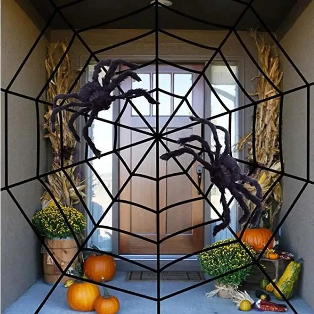 1-2pcs Halloween Lifelike Furry Big Spider Large for Haunted House Bar Party Indoor Outdoor Spooky Decor Prop Vue