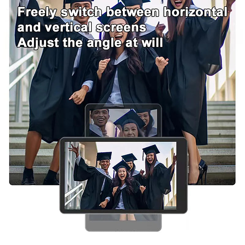 Magnetic Screen Projector Hands-free Selfie Monitoring Screen with Magnetic Phone Holder for Vlog Live Stream Remote Control Vue