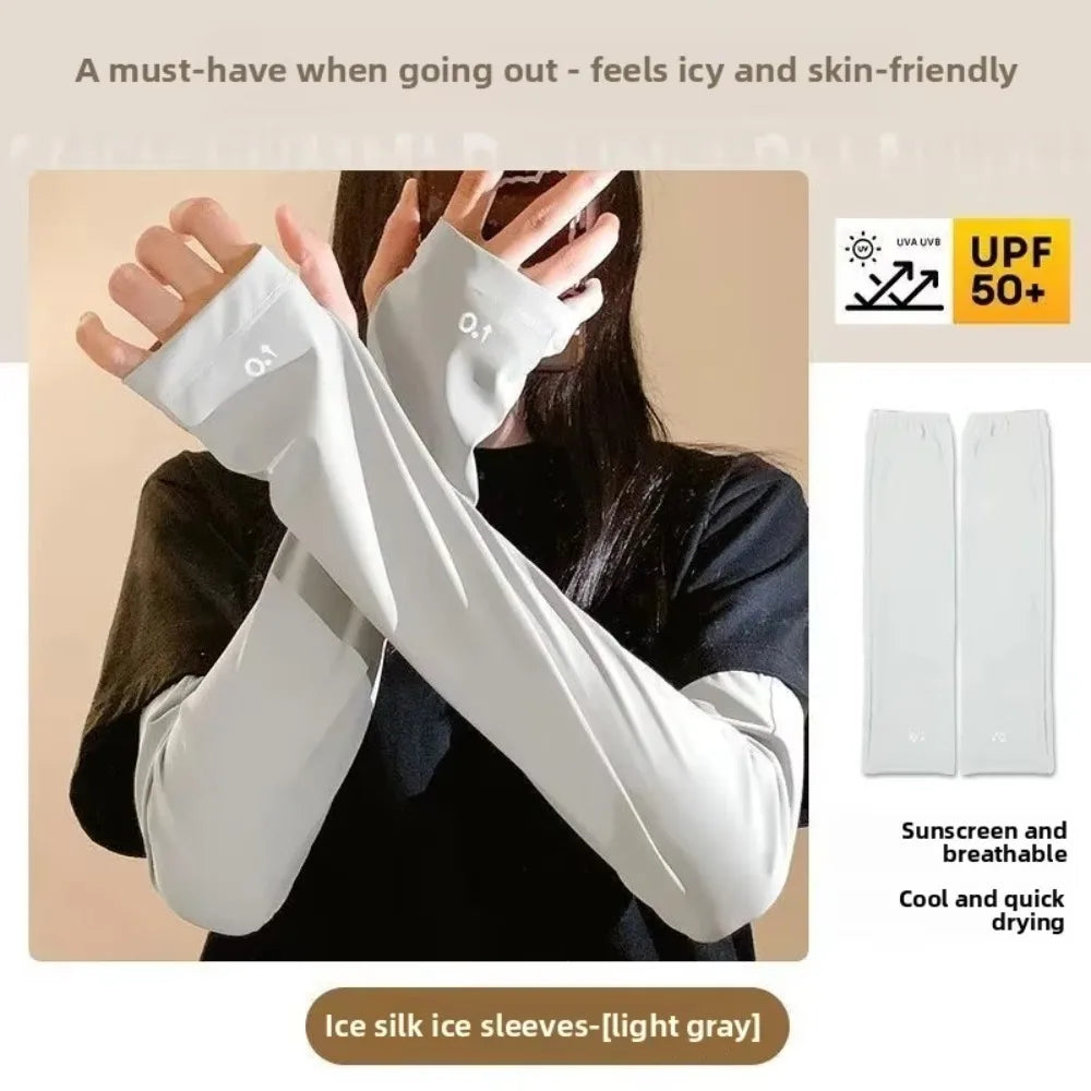 Ice Silk Loose Sleeves Sun Protection Breathable Sleeve Covers