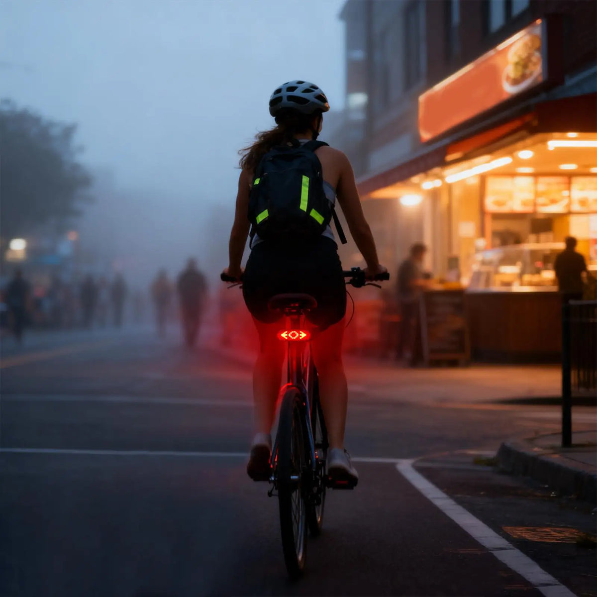 USB Bike Tail Light Back Sensing Light Cycling Brake Sensing Lamp for Scooter Bike Mountain Road Daily Commuting Trip Outdoor Vue