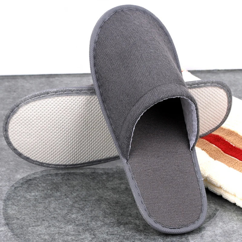 Hotel Room Essentials EVA Disposable Slippers Lightweight Soft for Guest Bed and Breakfast Vue