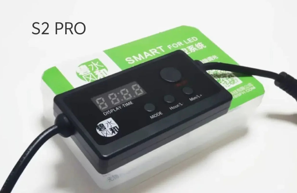 Controller S2 PRO Aquarium Smart LED Timer, Infinitely Variable Dimmer, Sunrise, Sunset, Model Compatible with Chihiros Vue