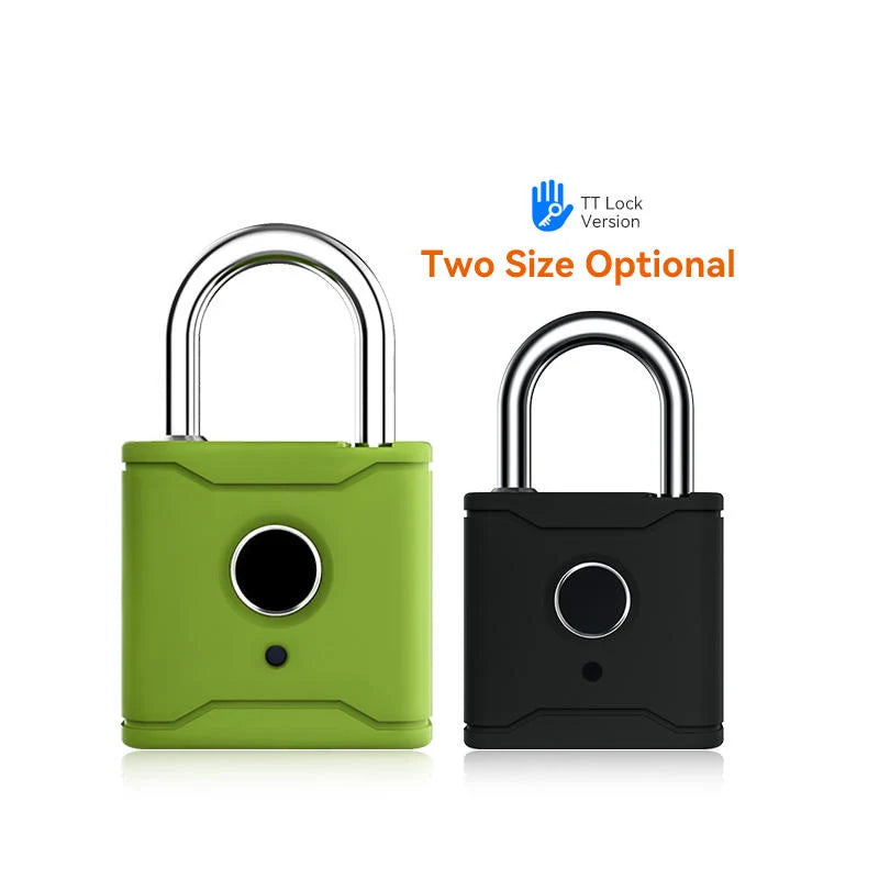 Waterproof Travel Portable Security TTlock App Keyless Biometric Padlock With Fingerprint Reader Vue
