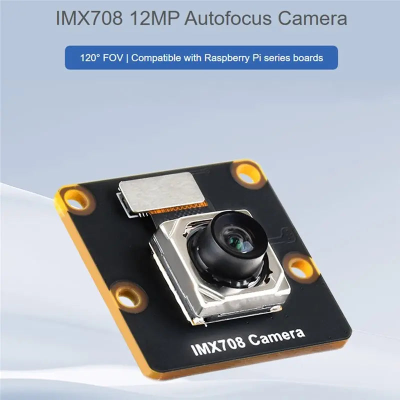Hot-IMX708 12MP High Resolution Autofocus Camera, 120° FOV, Compatible With For Raspberry Pi Series Boards Vue