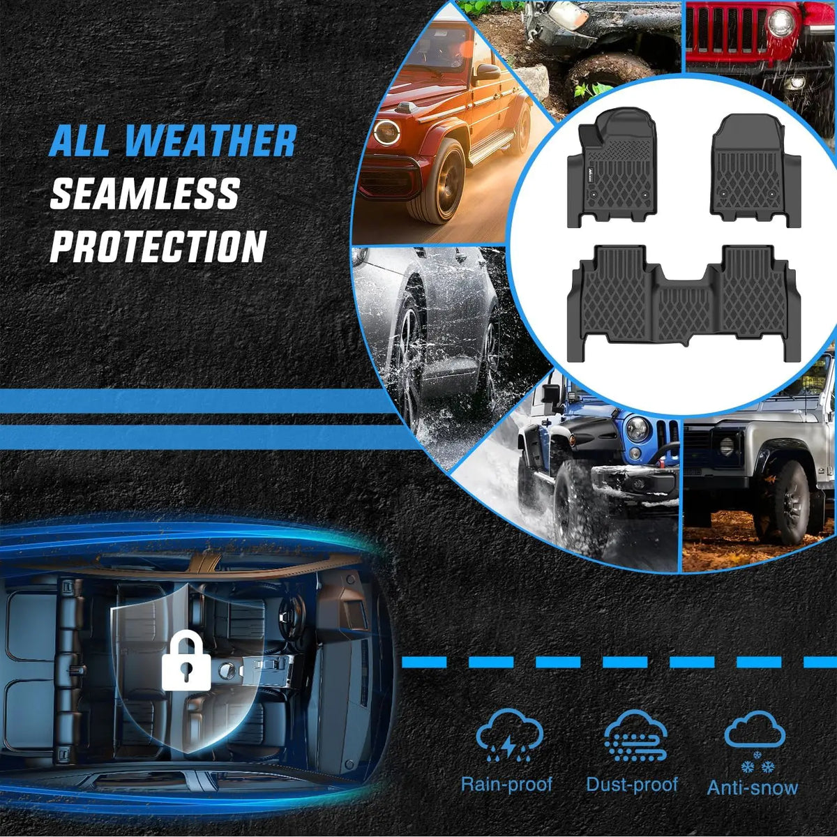 Nilight Floor Mats for Chevy Chevrolet Silverado EV RST Only 2024 2025 2026 (Not Fit WT/LT) All Weather Custom Fit Heavy Duty Floor Liners Vue