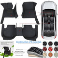 Custom PU Leather Floor Mats for BMW 7 Series E65 F01 G11