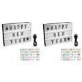 ABKW-2X Cinema Light Box Personalized Neon Signs, Warm White Leds Lightbox With Letters, Numbers, Symbols Vue Default Title