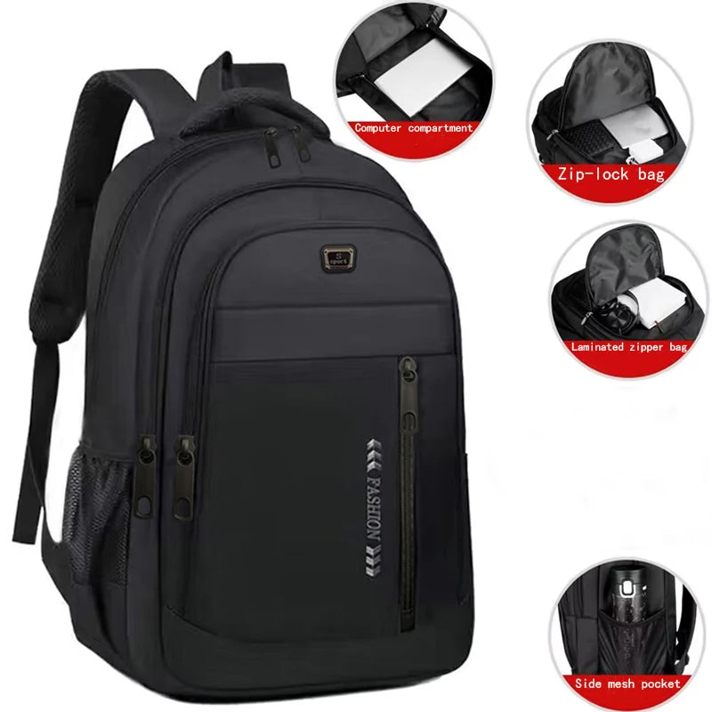 All-purpose Schoolbag Japanese-style Large-capacity Solid-color