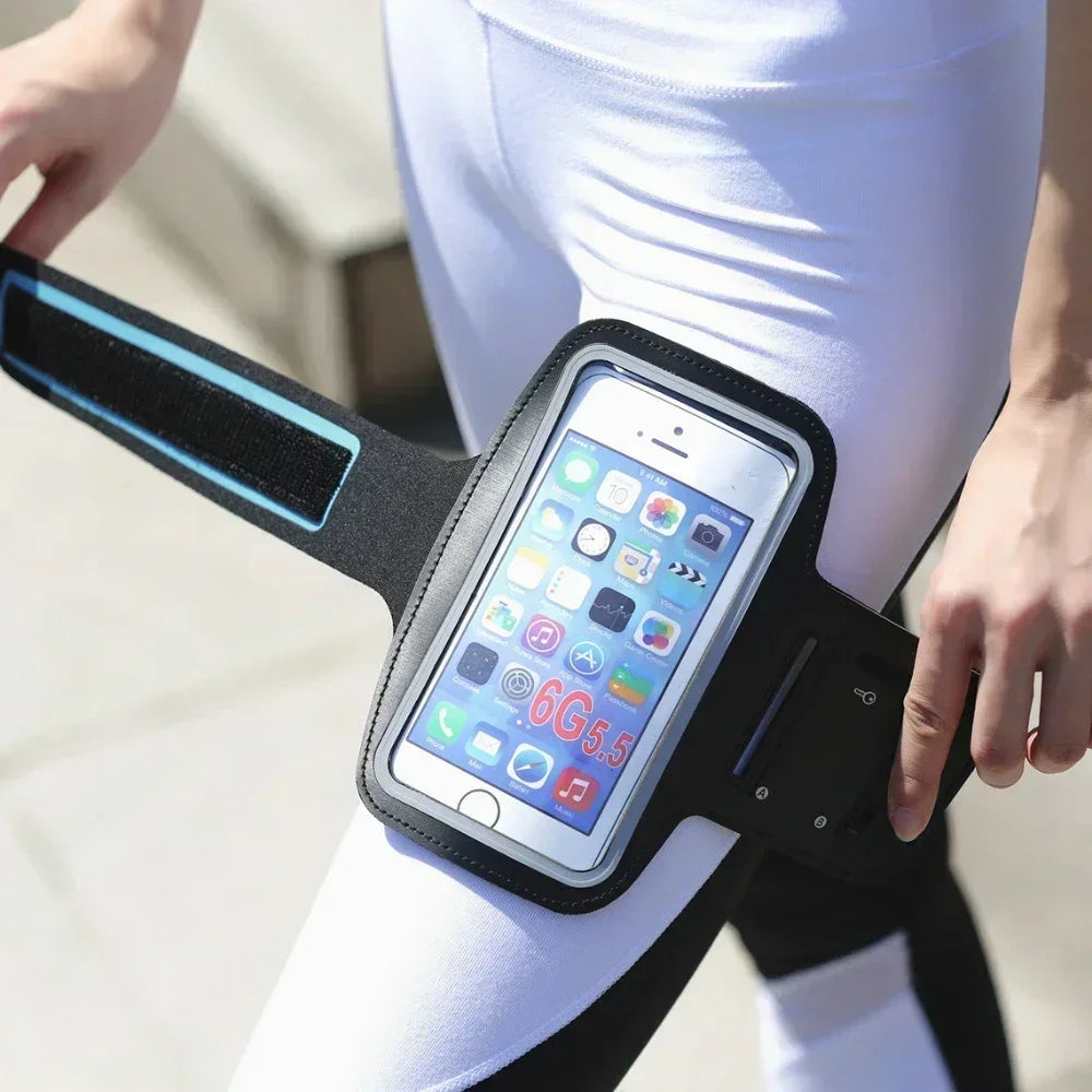 Gym Running Phone Bag Arm Band Holder for 5.5inch Smartphones Secure Fit Outdoor Sports Mobile Phone Armband for iPhone Samsung Vue
