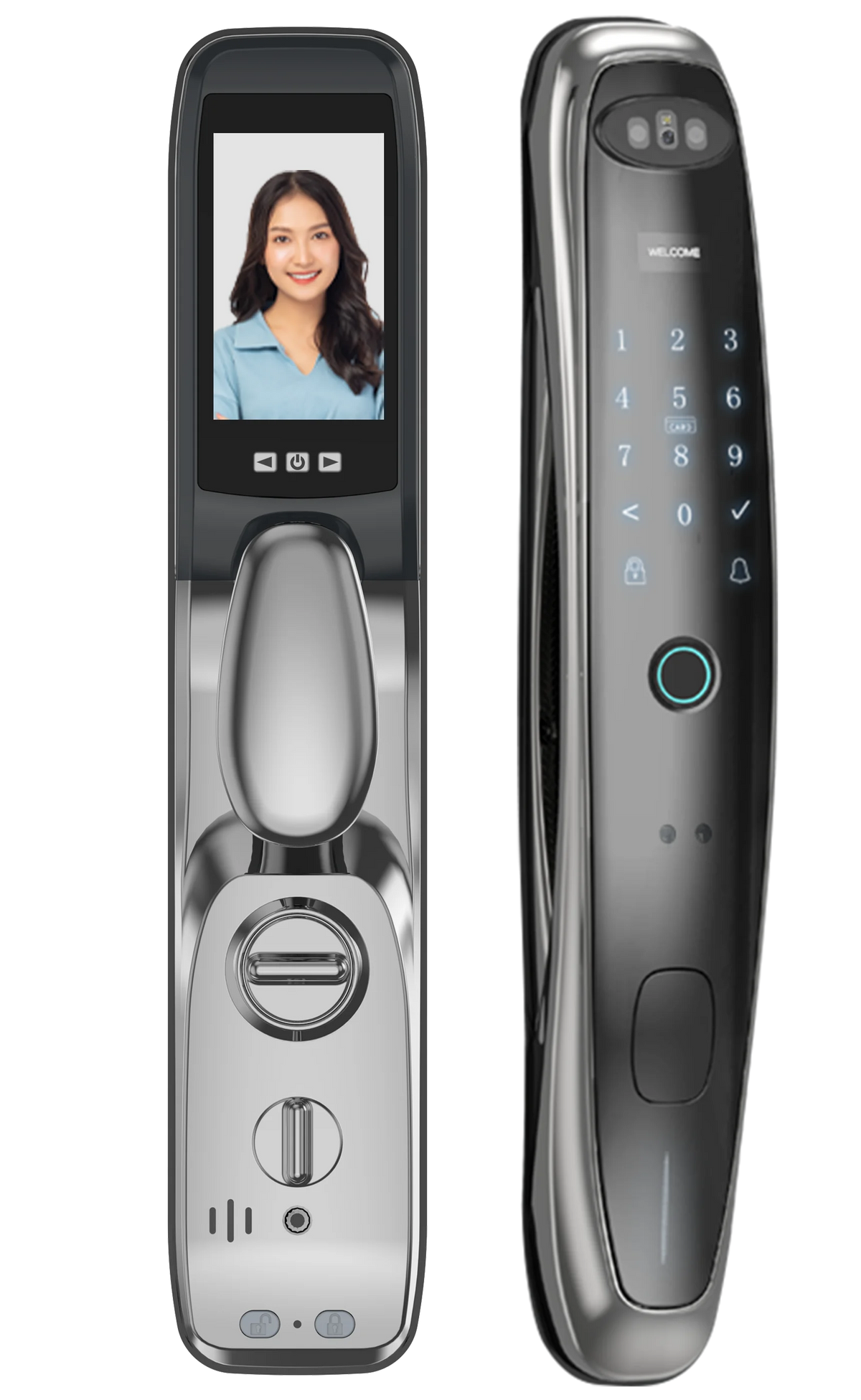 Tuya WiFi Camera Smart Lock 3D Face Recognition Digital Fingerprint Electronic Tuya Smart Door Lock APP/Key/Card Vue