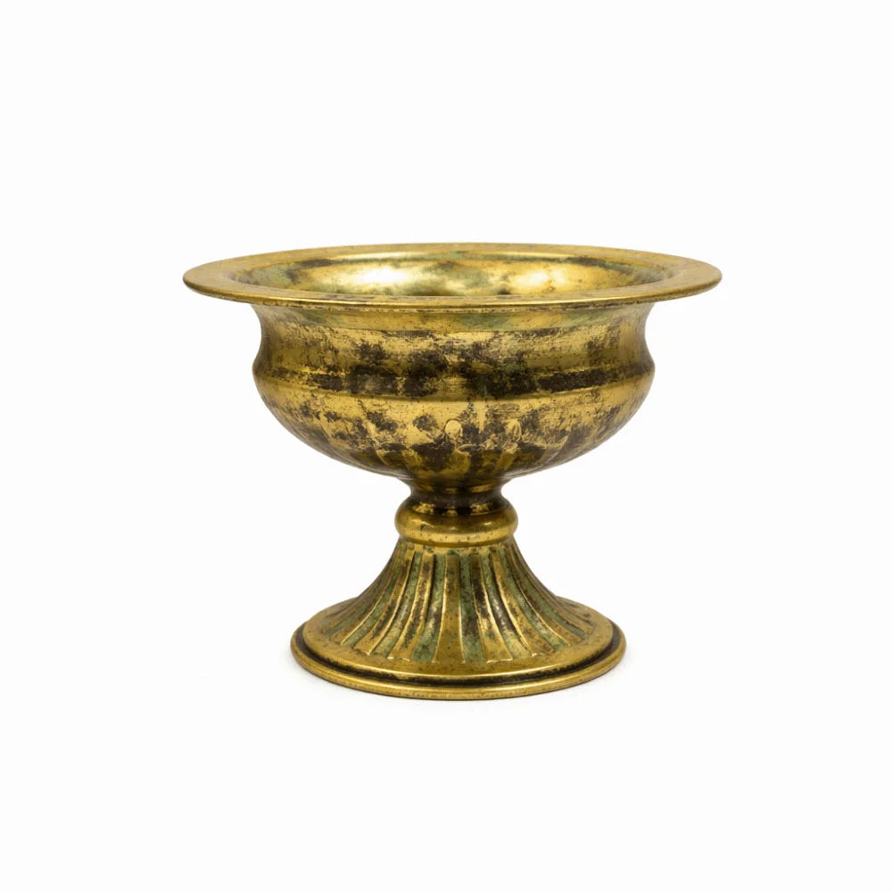 European Retro Flower Vase Metal High-footed Urn-shaped Vase Elegant Luxury Flower Pots Hotel Vue style 6