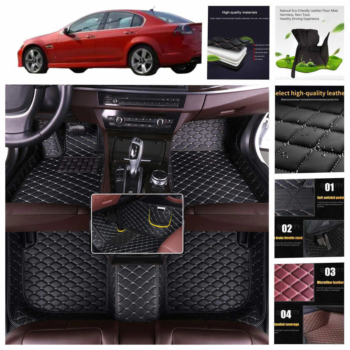 5D leather waterproof Custom Car Floor Mats For Mercedes Benz GLA-CLASS H247 X156 2013-2025 Auto Accessorie Coche liners Vue