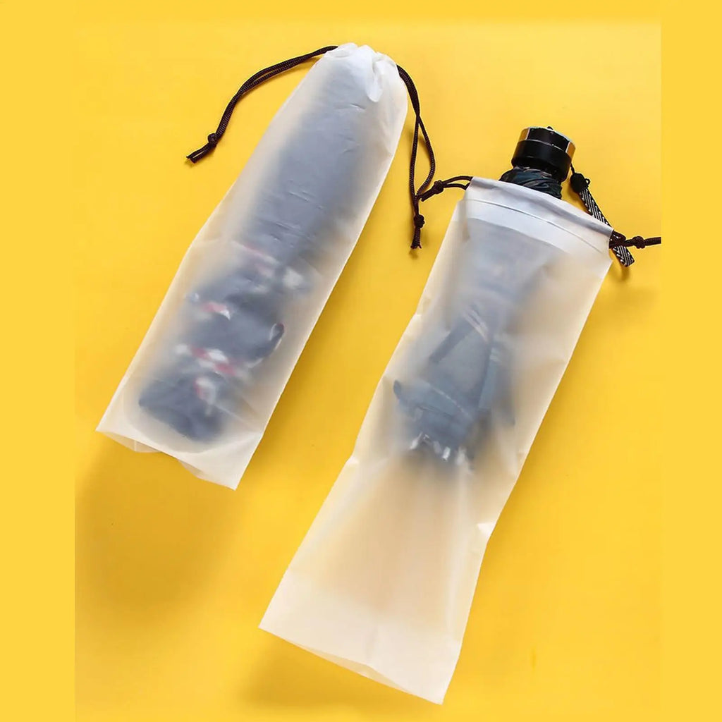 33x13cm PVC Drawstring Wet Umbrella Bags Foldable 5/10PCS Waterproof Organizer for Travel Vehicle Outdoor Umbrella Storage Bag Vue