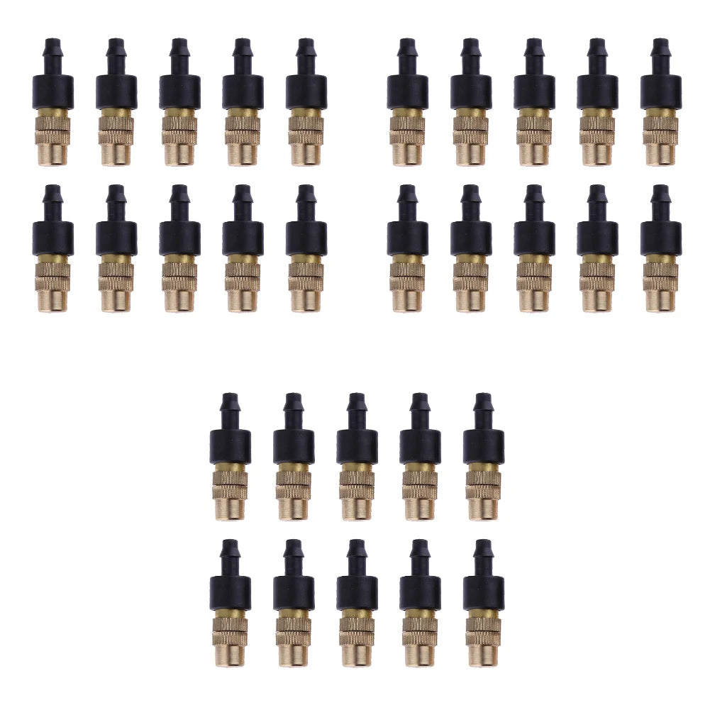 100-10PCS Outdoor Misting Cooling System Garden Irrigation Watering 4/7PVC Atomizer Nozzles Adjustable Garden Sprinklers Head Vue 30PCS
