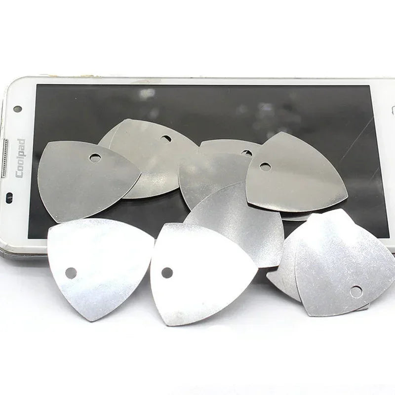Metal Phone Opening Tools 10/20/50PCS Metal Guitar Picks Pry Opener for iPhone iPad Tablet PC Disassemble Repair Tool Kit Vue