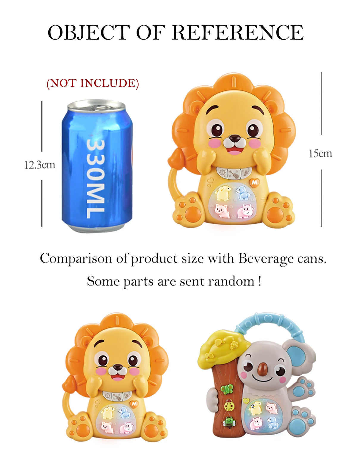 Cartoon Animal Electronic Keyboard, Lighting Music Piano Multi-mode Sound Effect Switching, Puzzle Early Education Toys for 3+ Vue
