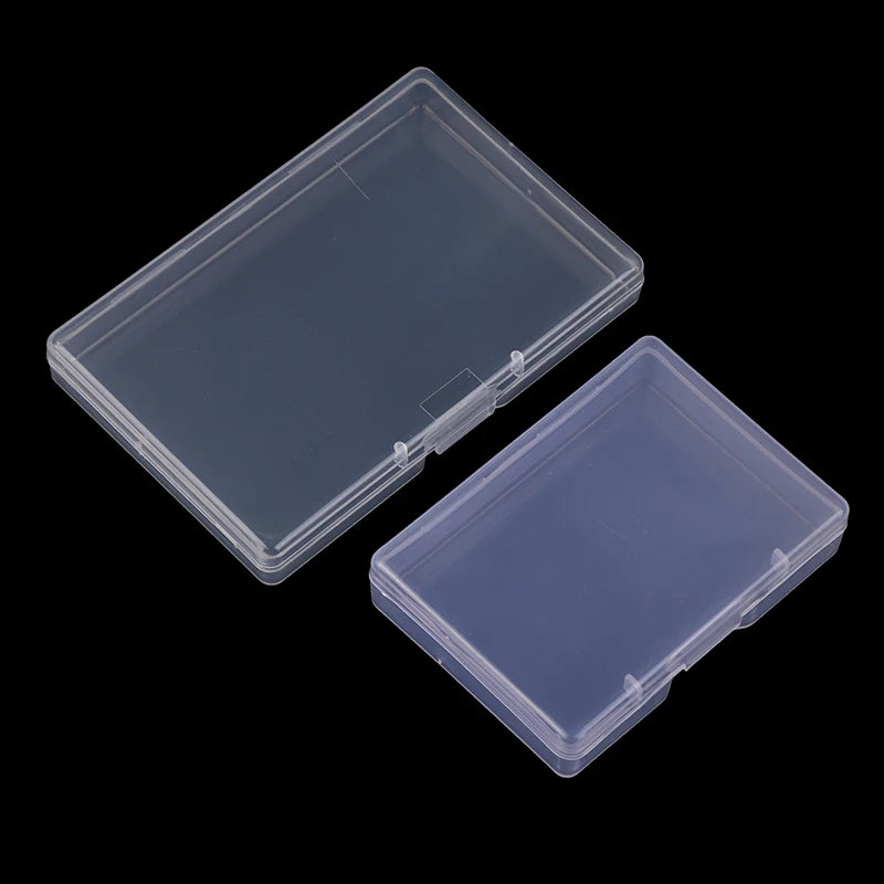 Rectangular Transparent Plastic Box Dustproof Storage Organizer Durable Jewelry Packing Container Case Vue